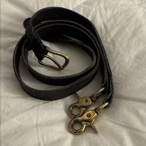 Vintage coach black strap lobster claw clasps
